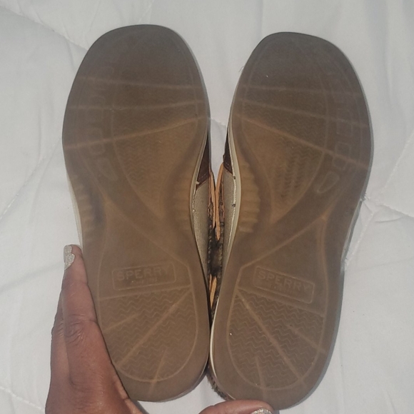 Women's Sperry Top Sider Shoes Sz7 (brown and tan) - Picture 6 of 9